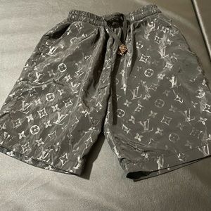Louis Vuitton Black Swim Shorts Reflective Size: S